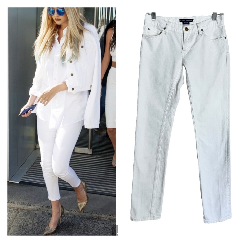 Ralph Lauren Blue Label Thompson 650 Jeans in White Size 26